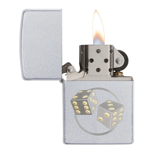 Запалка Zippo 29412 Satin Chrome, Auto Two Tone ➤ топ цена ➤ sorbe.bg