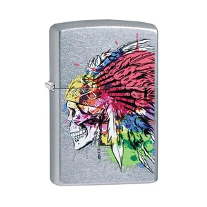Запалка Zippo Skull with Headdress Design 49111