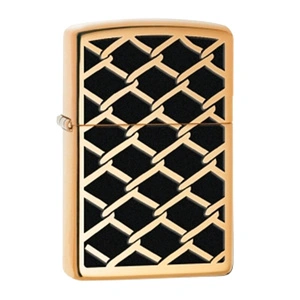 Запалка Zippo 28675 Fence Design, Polished Brass