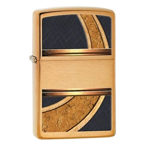Запалка Zippo 28673   Gold and Black Brushed Brass