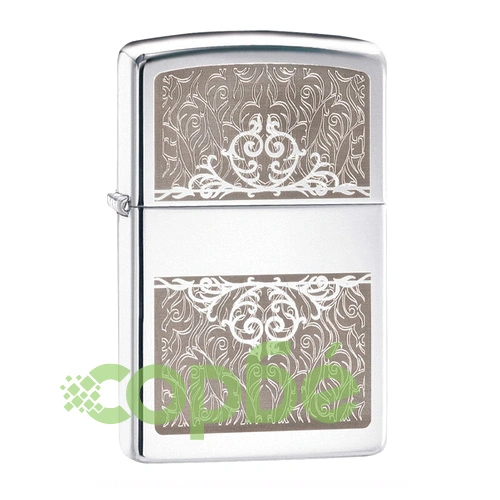 Запалка Zippo 28467  Filigree Initial, High Polished Chrome ➤ топ цена ➤ sorbe.bg