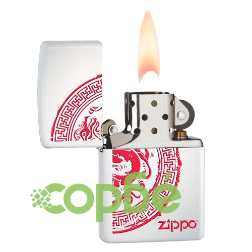 Запалка Zippo 28855 Dragon Stamp White Matte ➤ топ цена ➤ sorbe.bg
