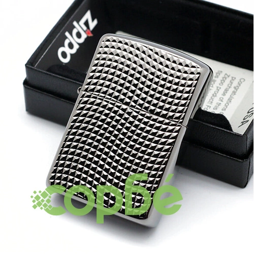 Запалка Zippo 28544 Armor - Cross Wave Ridge, Black Chrome ➤ топ цена ➤ sorbe.bg