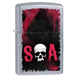 Запалка Zippo 28836  Sons of Anarchy Skull, Street Chrome