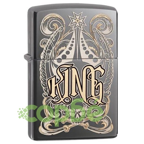 Запалка Zippo 28798 King Black Ice ➤ топ цена ➤ sorbe.bg