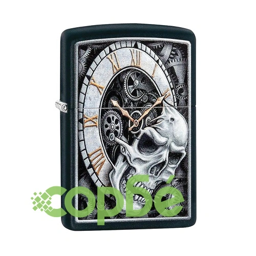Запалка Zippo 29854 Skull Clock Design С ГРАВИРАН НО ЗАЛИЧЕН ТЕКСТ ➤ топ цена ➤ sorbe.bg