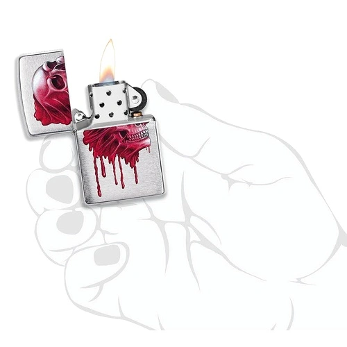 Запалка Zippo Red Skull Design 49603 ➤ топ цена ➤ sorbe.bg