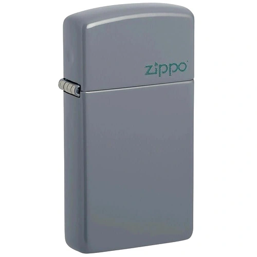 Запалка Zippo Slim Flat Grey Zippo Logo 49527ZL ➤ топ цена ➤ sorbe.bg