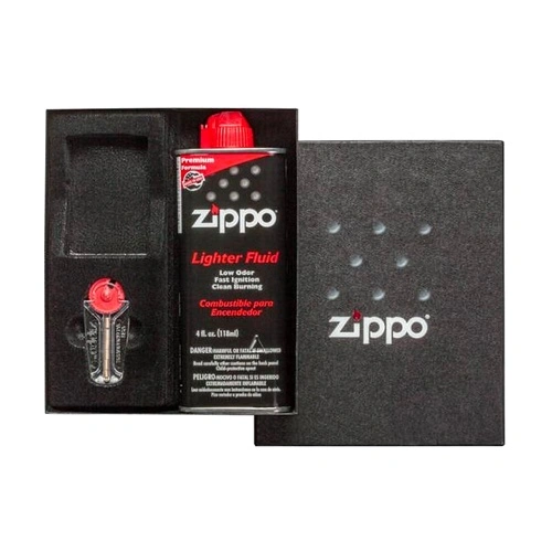 Комплект камъчета + бензин с отделение за Zippo/Gift Set 50R ➤ топ цена ➤ sorbe.bg