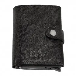 Портфейл Zippo - Saffiano, RFID защита, естествена кожа, черен 2007084