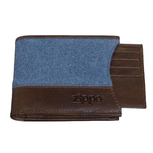 Мъжки портфейл Zippo Denim Bi-Fold & Credit Card, RFID защита 2007141 ➤ топ цена ➤ sorbe.bg