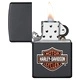 Запалка Zippo 49196 - Harley-Davidson® Black Matte/Logo