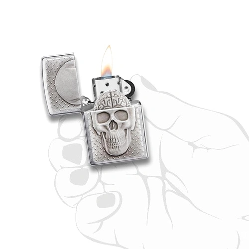Запалка Zippo 29818 - Skull with Brain Surprise ➤ топ цена ➤ sorbe.bg