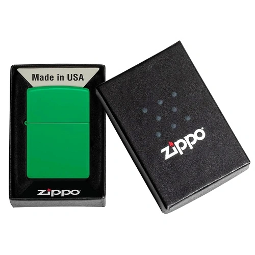 Запалка Zippo Classic Grass Green Matte 48629 ➤ топ цена ➤ sorbe.bg