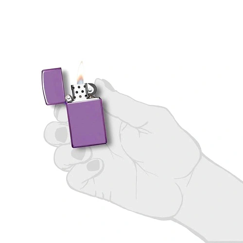 Запалка Zippo Slim® High Polish Purple 28124 ➤ топ цена ➤ sorbe.bg