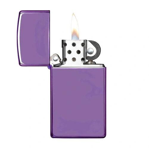 Запалка Zippo Slim® High Polish Purple 28124 ➤ топ цена ➤ sorbe.bg