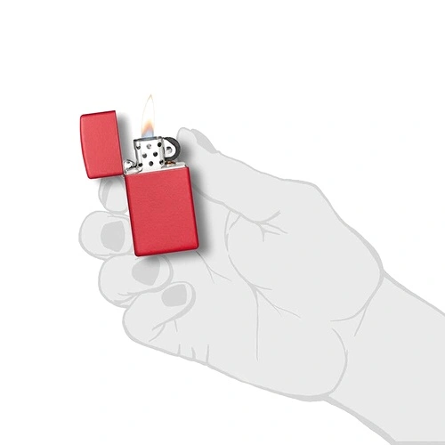 Запалка Zippo Slim® Red Matte 1633 ➤ топ цена ➤ sorbe.bg