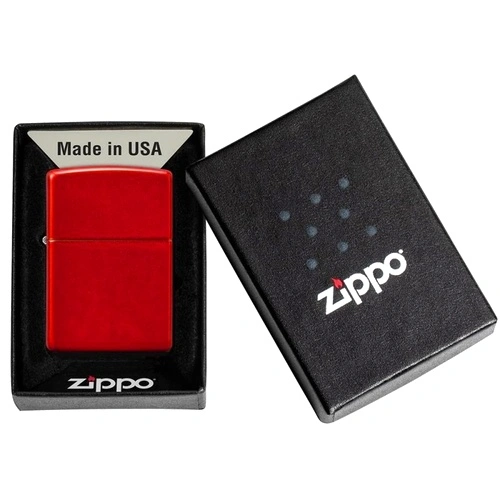 Запалка Zippo Metal Red 49475 ➤ топ цена ➤ sorbe.bg