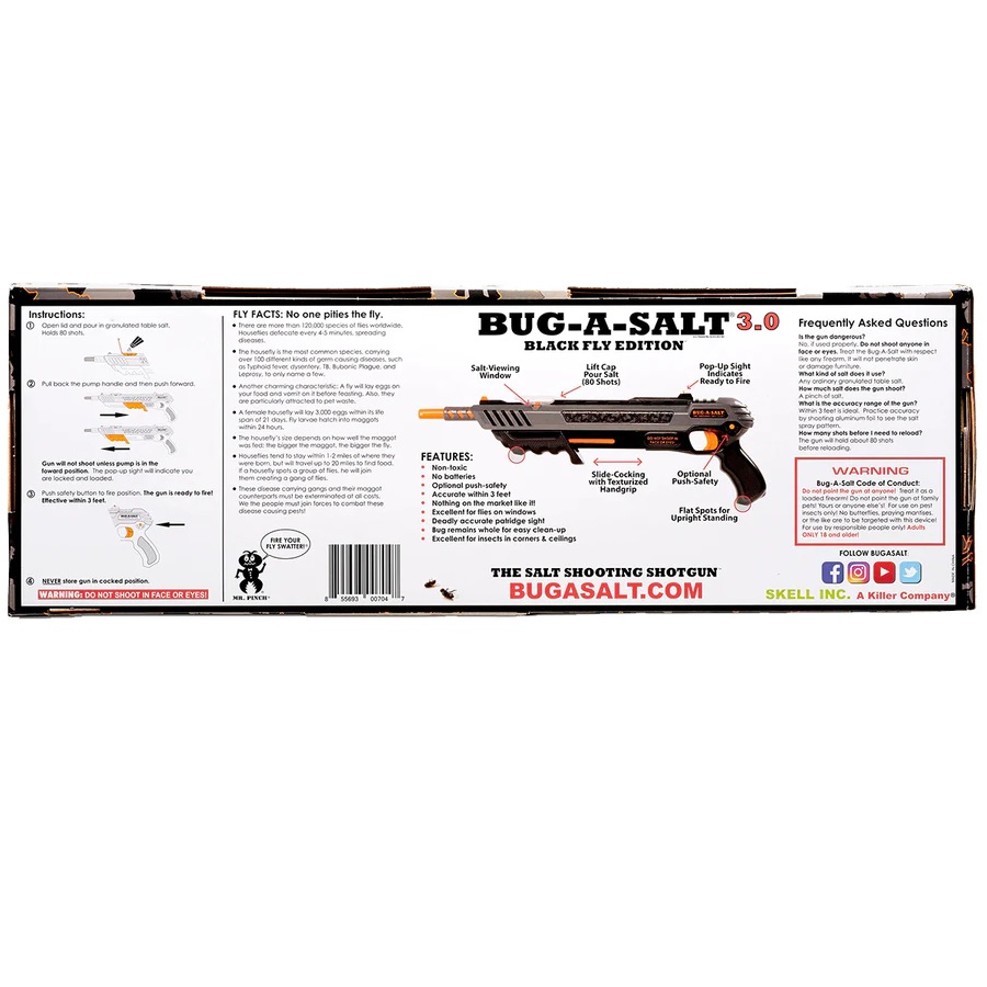 Пушка за насекоми Bug-A-Salt 3.0 черна
