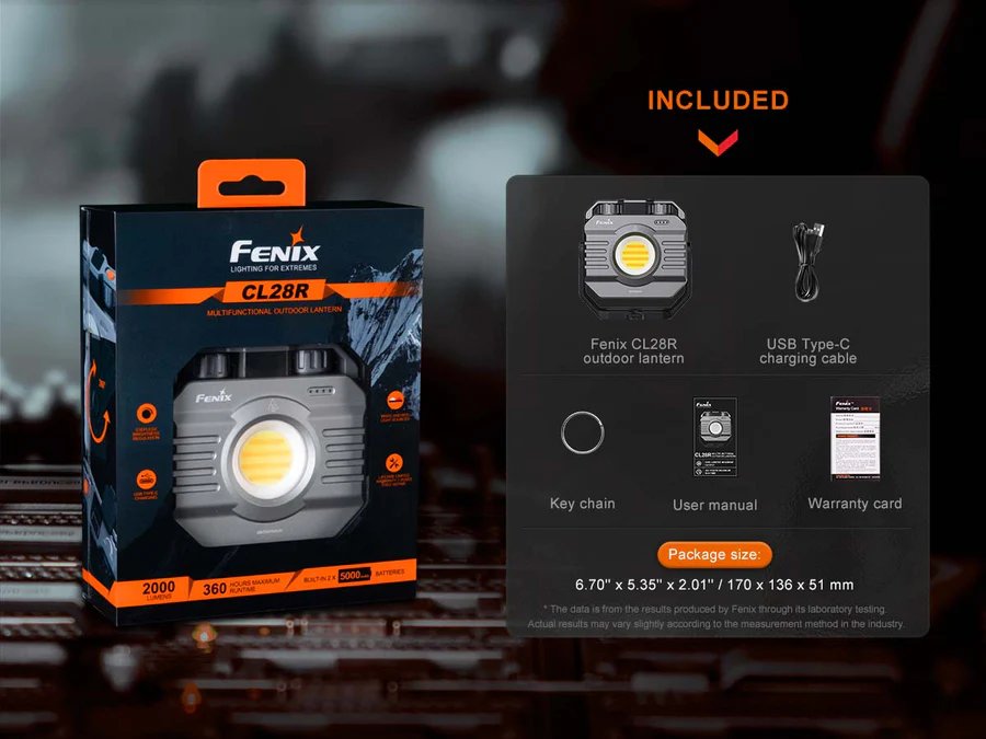 Работна - Къмпинг лампа Fenix CL28R LED