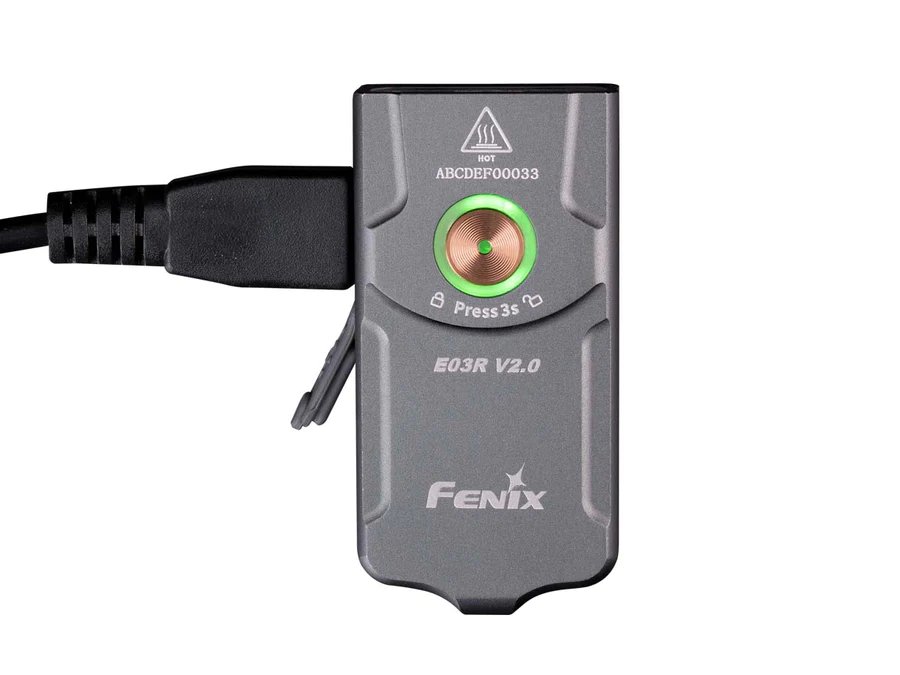 Фенер Fenix E03R V2.0 за ключодържател - сив