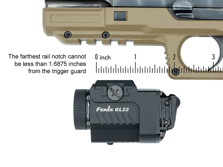 Пистолетен фенер Fenix GL22 - подцевен