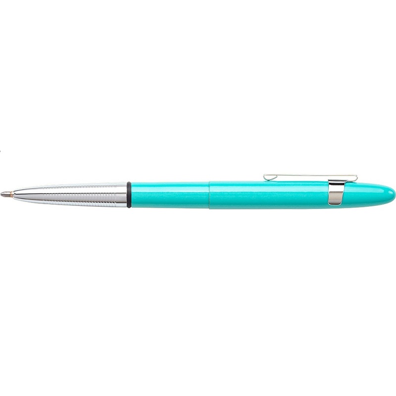 Химикалка Fisher Space Pen Tahitian Blue Bullet с клипс хром 400TBLCL в подаръчна кутия