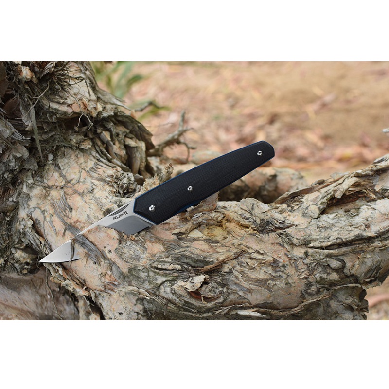 Сгъваем нож Ruike P848-B  - черен G10, 14C28N неръждаема стомана