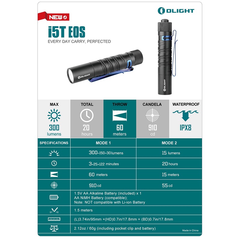 Фенерче Olight i5T EOS 300lm
