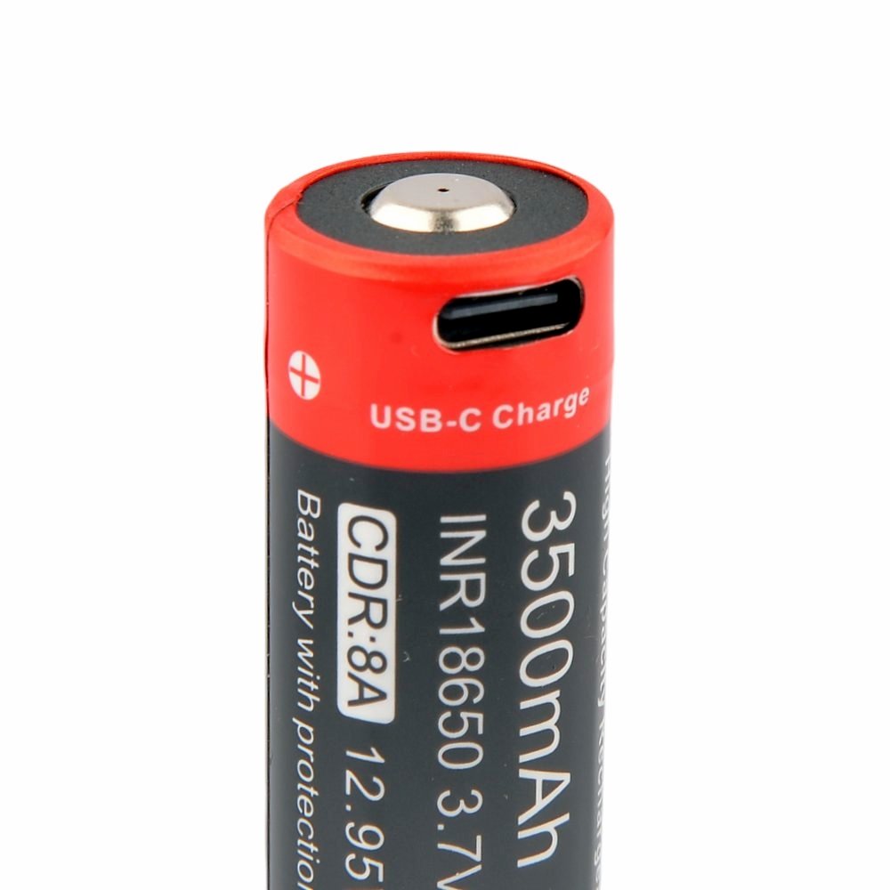Батерия Vapcell Dulotec 18650 M35 3500mAh USB-C с изпъкнал плюс и защита