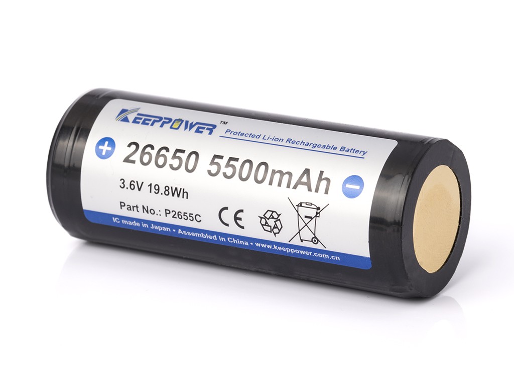 Батерия Keeppower 26650 5500mAh със защита високо разрядна