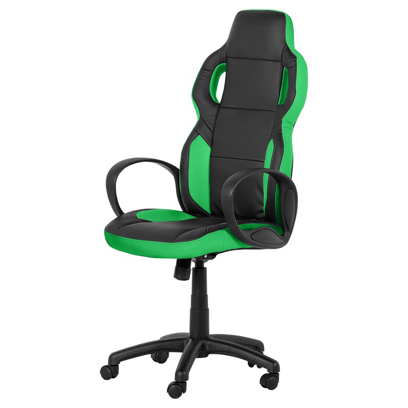 Геймърски стол Comfortino 7510 - черно-зелен