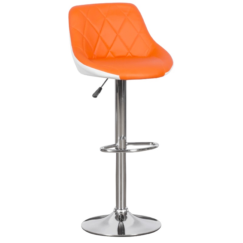 Бар стол Comfortino 3080 - оранжево - бял