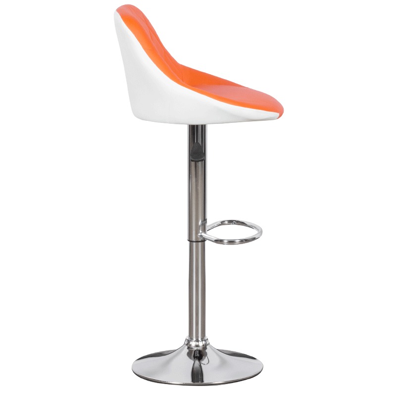 Бар стол Comfortino 3080 - оранжево - бял