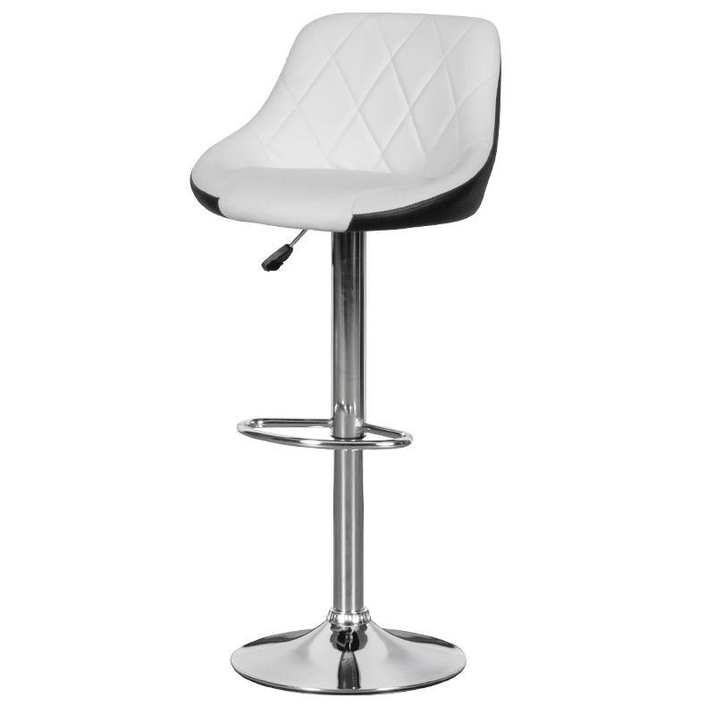 Бар стол Comfortino 3080 - бяло - черен