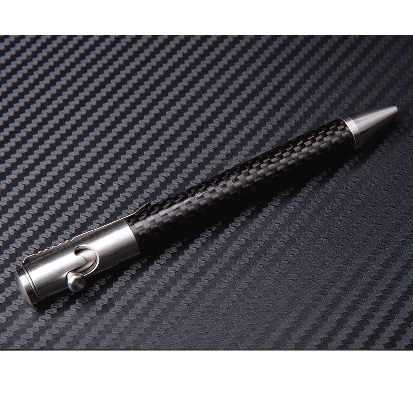 Химикалка Dulotec Carbon неръждаема стомана и карбон с пълнител Fisher Space Pen