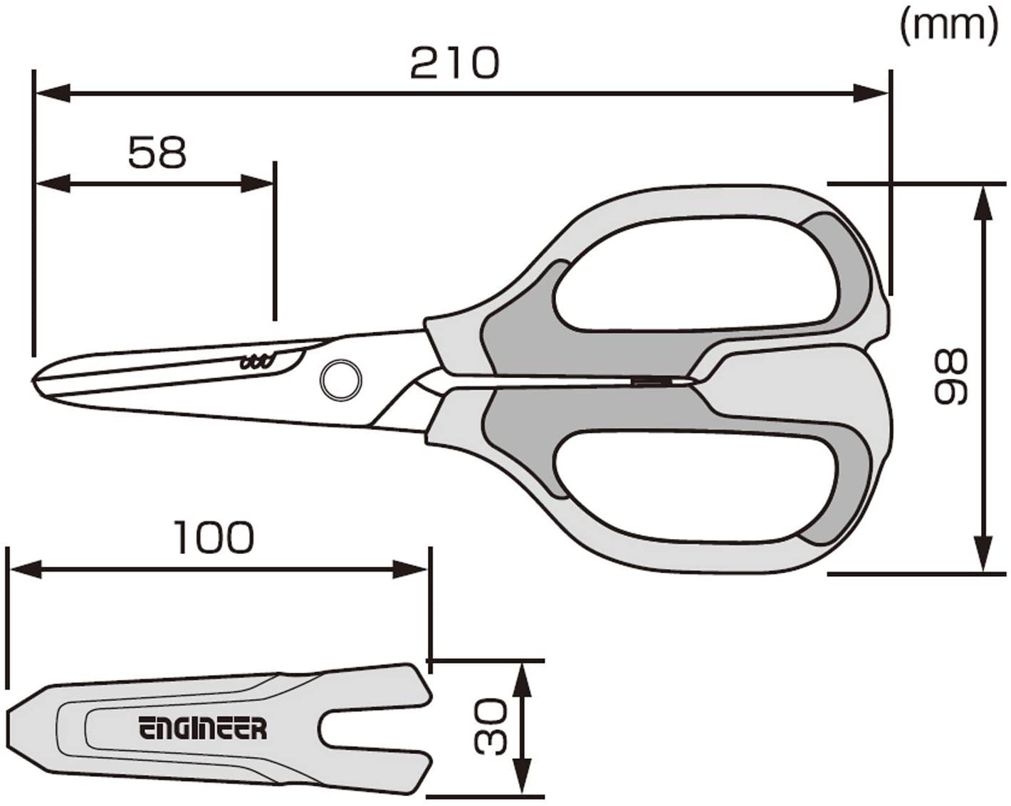 Универсални ножици Engineer PH-57 210 мм