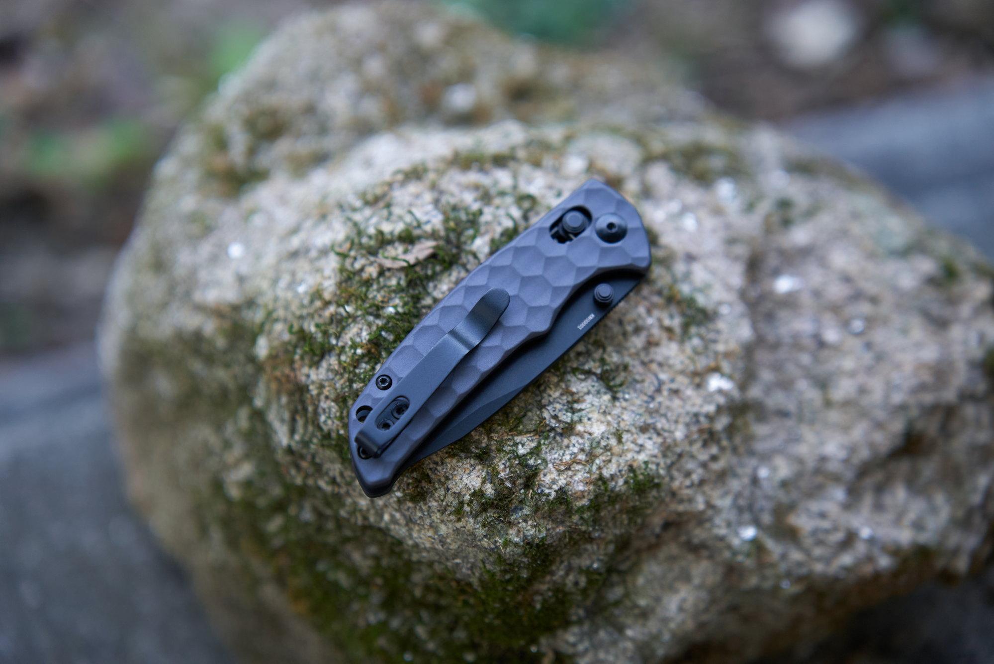 Сгъваем нож Oknife Rubato 3 - Сив 154CM неръждаема стомана с черно титаниево PVD покритие