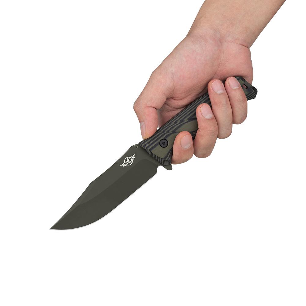 Нож с фиксирано острие Oknife Fortitude - Зелен D2 стомана с покритие Ceracote