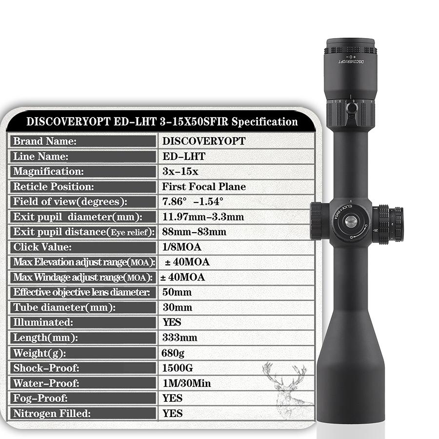 Оптика Discovery Optics ED-LHT 3-15x50SFIR