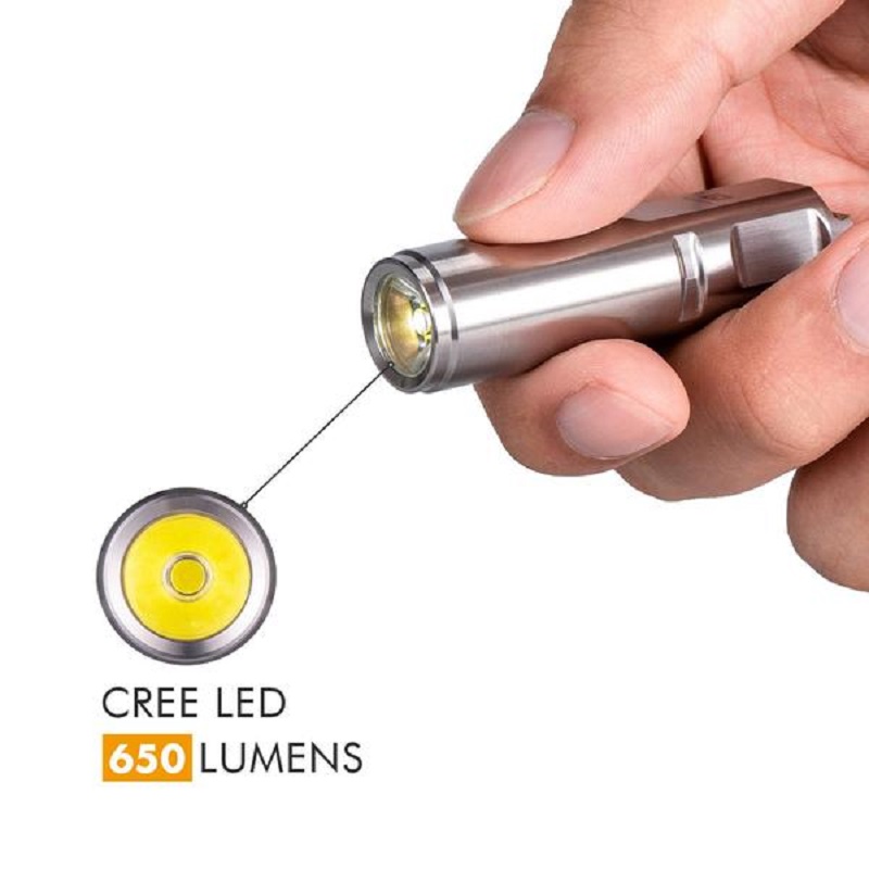 Мощно EDC фенерче Rovyvon Aurora A2 650 лумена за ключодържател