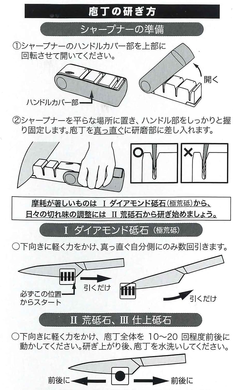Точило за ножове Tojiro с керамични ролки и диамант FC-462