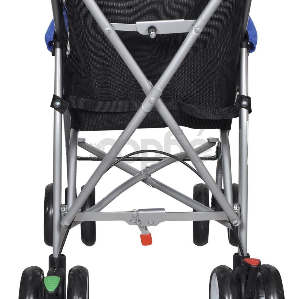 Лятна лека бебешка количка с модерен дизайн, синя