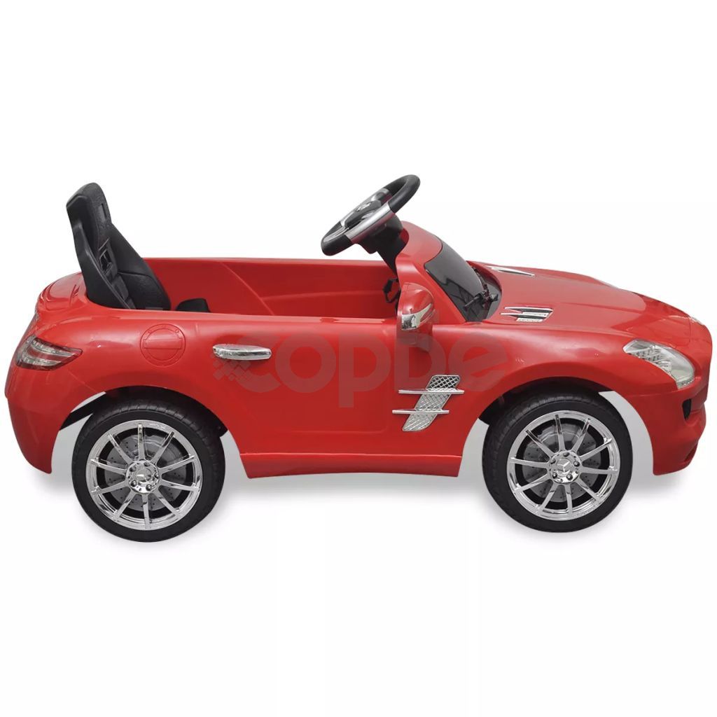 Електрическа кола Mercedes SLS AMG, червена, 6V с дистанционно