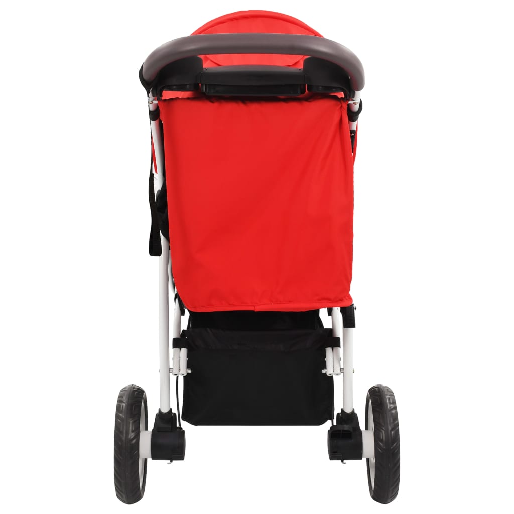 Бебешка количка триколка, червено и черно