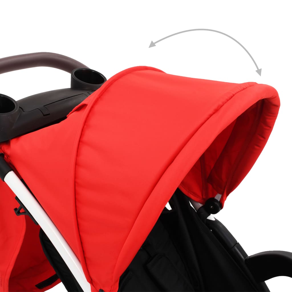 Бебешка количка триколка, червено и черно