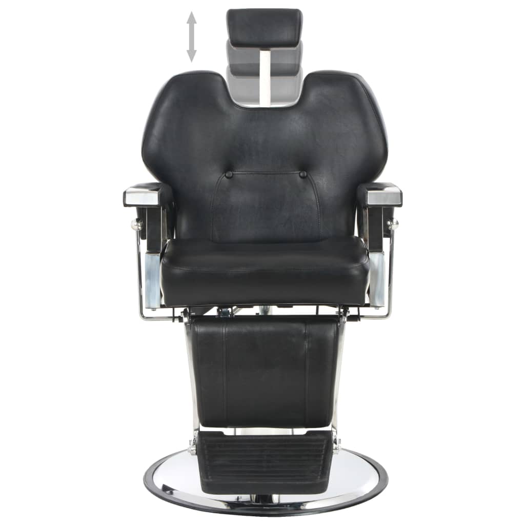 Фризьорски стол, черен, 72x68x98 см, изкуствена кожа