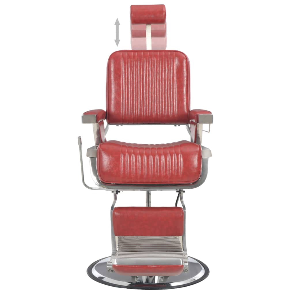 Фризьорски стол, червен, 68x69x116 см, изкуствена кожа