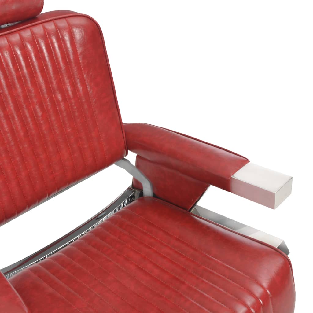 Фризьорски стол, червен, 68x69x116 см, изкуствена кожа