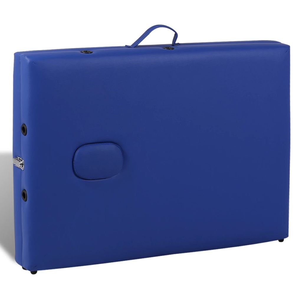 Масажна кушетка с 3 зони, цвят: син